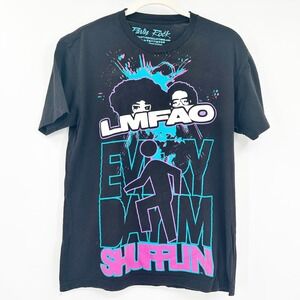LMFAO Party Rock Every Day Im Shufflin Black T-Shirt Mens Size M House Band Tee
